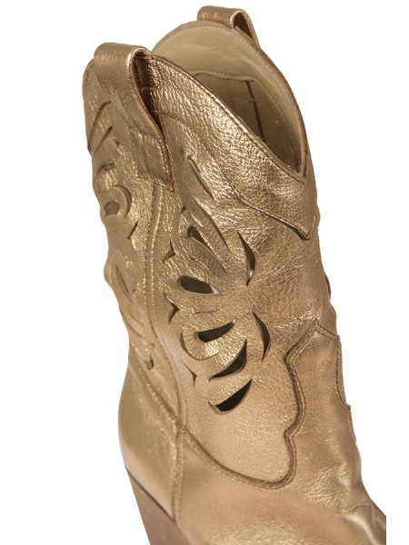 Scarpa Elena Iachi Texano Intagliato Platino